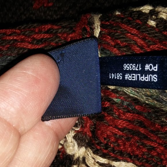 Ralph Lauren Nordic Ski Brown Sweater 89% Cotton, 5% Linen, 5% Silk, 1% Cashmere - Picture 9 of 9